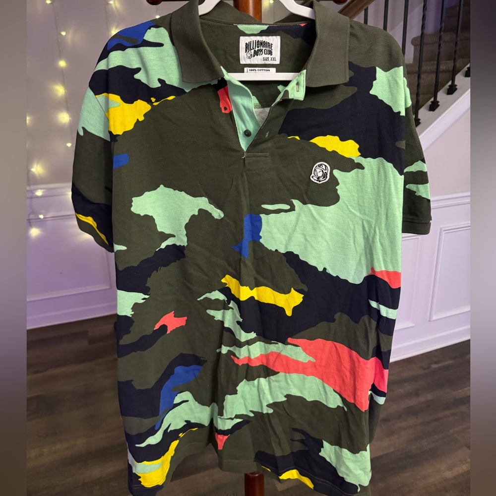Billionaire Boys Club Multicolor Camo Polo Shirt